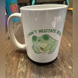 EUC funny Look Human coffee mug. Very sturdy.